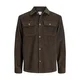 JACK & JONES Srajca JJEREGENT temno rjava