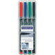 Staedtler Staedtler trajni flomaster Lumocolor, S, crveni 4 kom. 313 WP4 širina crte 0,4 mm crveni,