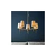 Endon 99458 - Lestenec na verigi 5xE14/6W/230V zlata/bela