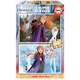 Lesene puzzle za otroke Frozen Educa 2*50 delčkov od 5 leta