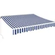 Tenda zidna 3,5x2,5m belo/plava