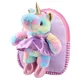 Sazio Neo Predškolski ranac Rainbow Unicorn Lush, Ljubičasto-roze