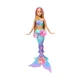 Lutka Barbie Flower Magic Mermaid - blondinka (JDM72)