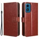 GS Preklopni ovitek za Motorola Moto G24/G24 Power/G04, denarnica Crazy Horse, rjava