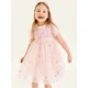 Sinsay - Tila haljina babydoll sa cvetnim motivom - pastelno roze