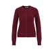 WE Fashion Pletena jopa bordo