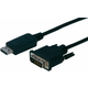 DisplayPort/DVI priključni kabel [1x DisplayPort-utikač 1x DVI-utikač 24+1-pol.] 5m, c