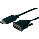 DISPLAYPORT / DVI- KABEL 5 M ČRN