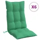 Vidaxl Blazine za stole 6 kosov zelena oxford tkanina