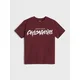 Sinsay - Pamučna majica sa natpisom - burgundy