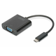 USB Type-C to VGA Adapter, Full HD 1080p kabel length: 19.5 cm, black