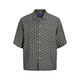 JACK & JONES Srajca svetlo bež/črna