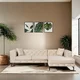 Atelier del Sofa Ugaona garnitura Como Eco, 270 cm, Bež