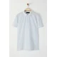 Trendyol Limited Edition Blue Regular Cut Pique Zippered Polo Neck T-shirt