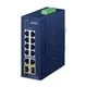 PLANET Industrial 8-Port Ring Switch IFGS-1222-TF Brez upravljanja Fast Ethernet (10/100) Modra
