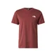 THE NORTH FACE Majica SIMPLE DOME rjasto rjava/bela