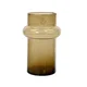 Dekordom vaza recycled glass 25cm 648454 - brown - kmg ( 041190 )