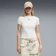 PUMA Essentials Ribbed Slim Tee Women, Clothing, White, L