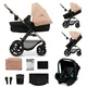 Kinderkraft Kolica Moov 2 3u1 MINK PRO, Sand Beige Peach