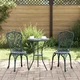 vidaXL vidaXL 3-delni vrtni bistro set - zeleno lito železo, (22016267)