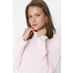 Trendyol Pink Sleeve Pearl Detailed Knitwear Sweater