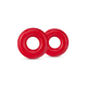 Prsten za penis Stay Hard Donut Oversized, 4.2cm, 2 komada, Crveni