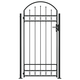 vidaXL Vrata za ograjo zaobljena + 2 stebrička 105×204 cm