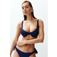 Trendyol Navy Blue Balconette Bikini Top