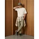 Sinsay - Pamučne relaxed cargo jogger pantalone - svetlozelena