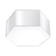 Sollux SL.1057 - Stropna svjetiljka SUNDE 2xE27/60W/230V 13,5 cm bijela