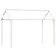 Vidaxl Streha za otroško posteljo bela 217x85,5x154 cm trdna borovina