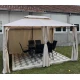 Gazebo metalna tenda bež Bally 3x4m