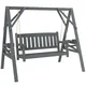 Homestar Vrtna gugalnica klop za 2 osebi 183x120x160 cm siva, (5000228080)