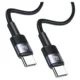1 to 3 Usams Usb-C Na Usb-C Kabel 60W Za Telefone Hitro Polnjenje 1,2M Jeklo