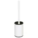 X-ROUND WHITE samostoječa straniščna krtača, bela mat - Bela - 90x365x90 mm - Sapho - X-ROUND - 24 - Iz nerjavečega jekla - Ščetka za stranišče - Krožni - 90 - 365 - 90 - According to recommendation - 14