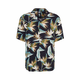 Blossoms Resort Shirt Black/Floral