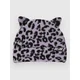 A.LAB Lavender Leopard Beanie purple