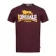 Lonsdale London Majica Holmpton rumena/bordo/bela