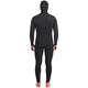 ONeill Hyperfreak 5/4+ Chest Zip Hooded Wetsuit black / black Gr. MT