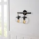 Opviq Zidna lampa 2 x E27 Socket, Crna