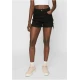 Womens High Waisted Denim Shorts Black Washed