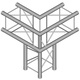 Duratruss DT 24-C30-L90 Pravokotni truss nosilec (Kot novo)