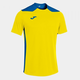 Joma Championship VI Short Sleeve T-Shirt Yellow-Royal Blue