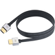 Kabel Real Cable - HD-ULTRA HDMI 2.0 4K, 1m, crno/srebrni