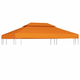 Vidaxl Nadomestna streha za paviljon 310 g/m2 oranžna 3x4 m