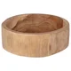 vidaXL Skleda za sadje JEPARA Teak rjava O 30 cm Trden tikov les