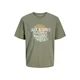 JACK & JONES Majica JJGRADIENT  barva blata / svetlo oranžna / bela