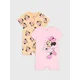 Sinsay - 2-pack pamučni rampers sa printom Minnie Mouse - roze