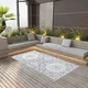 shumee vidaXL Zunanja preproga svetlo siva 190x290 cm PP