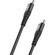 2x črn Type-C 100W 5A Sturdo 1,5m tekstilni kabel